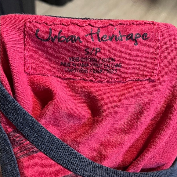 Urban Heritage Red and Black Striped Tank Top - Picture 2 of 2